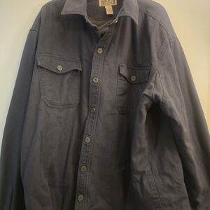 Duluth Trading Co. Blue Button-Up Jacket